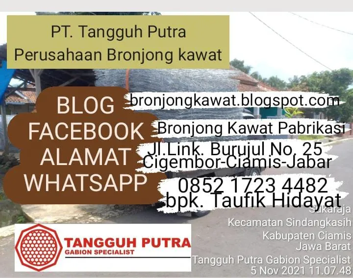 Sale !!! Pabrik Bronjong Kawat Manual di Tanjung Pinang Kota