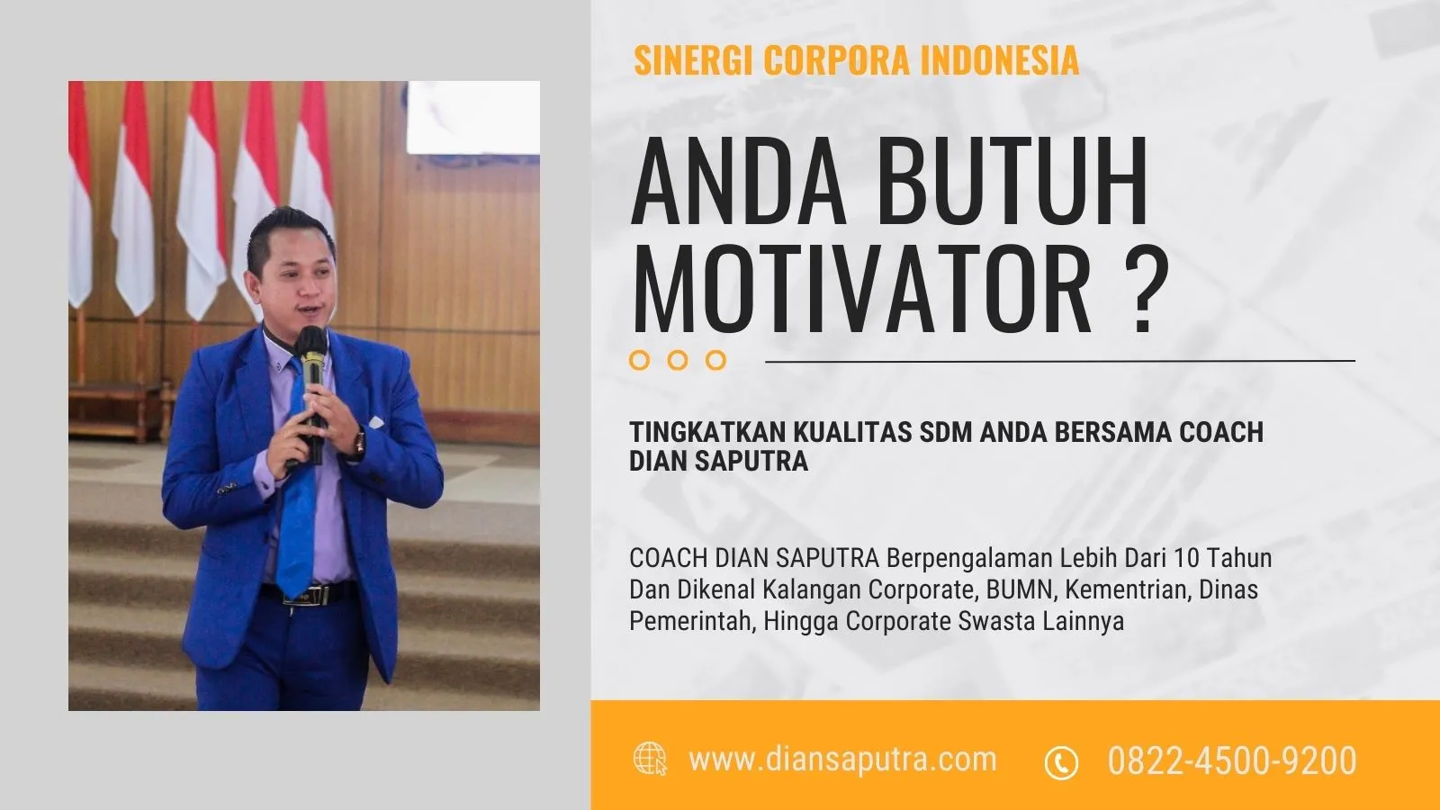 Motivator Leadership Banten, Terpercaya & Solutif, Dian Saputra