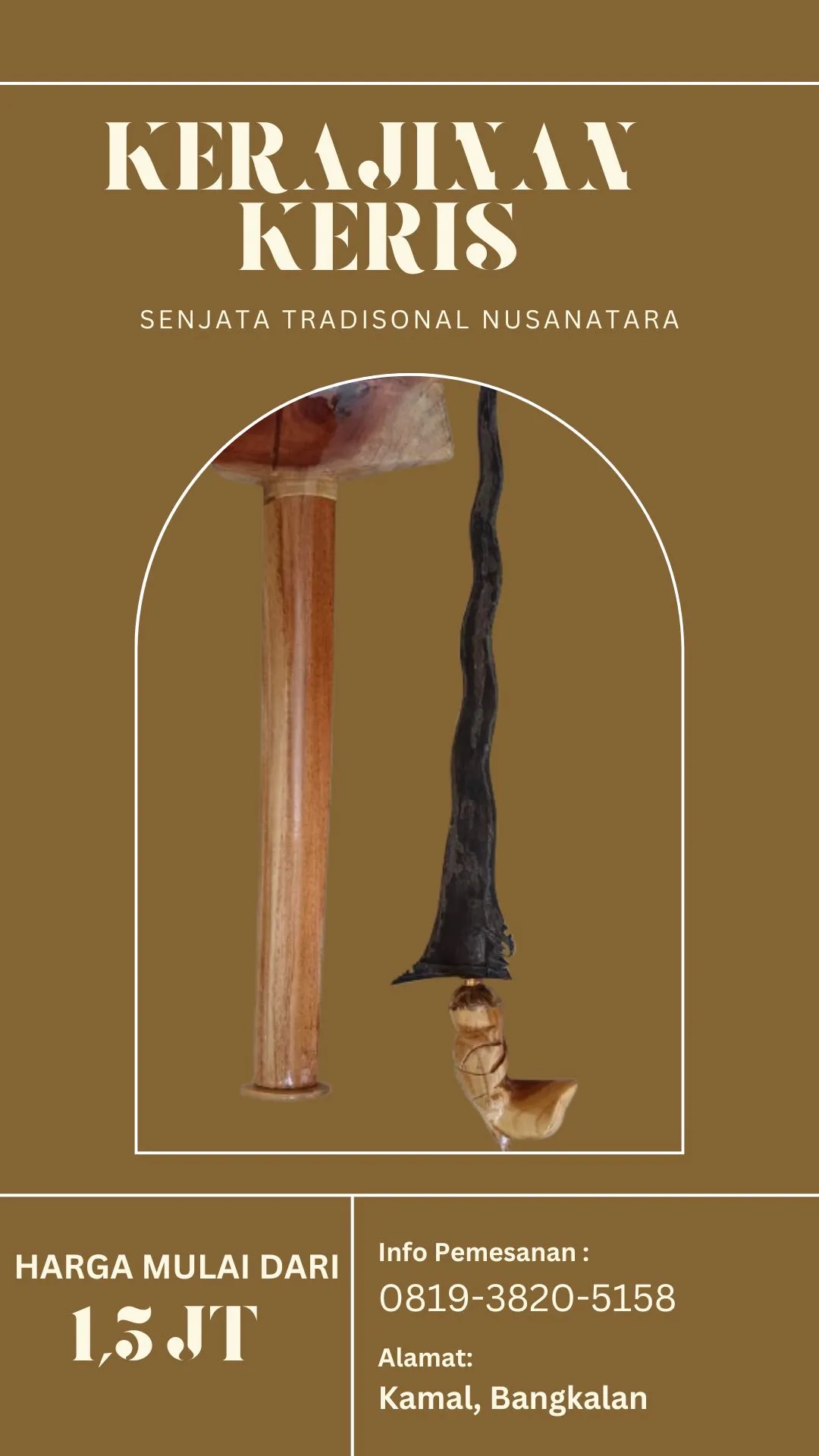 Bertuah 0819-3820-5158 Tempat Jual Keris Bali Keris Sumatra Media Pembelajaran Sejarah  Mahakam Ulu Malang Kerajinan Keris