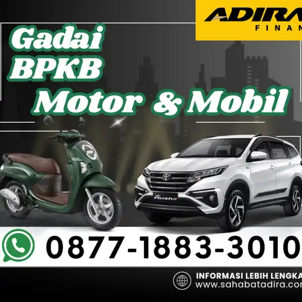 0877-1883-3010, Gadai BPKB Adira Bekasi