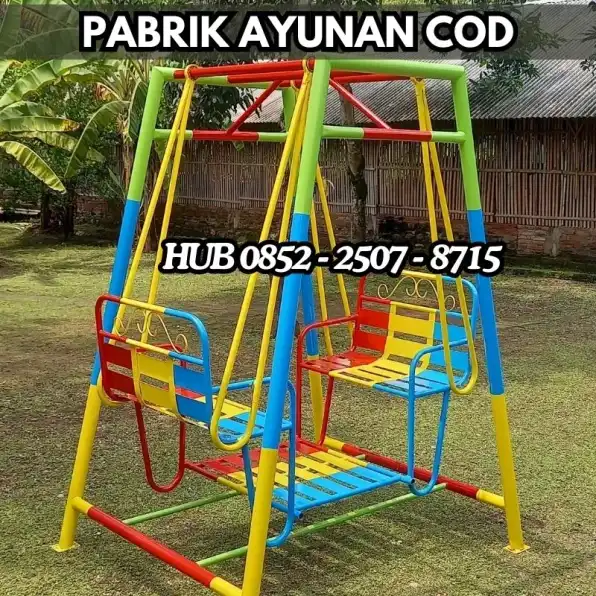 Hub 0852-2507-8715 DIJAMIN AMAN ! ayunan besi bulat besar Dan mainan playground Kec Tanah Sareal Bogor Bayar COD Free Ongkir