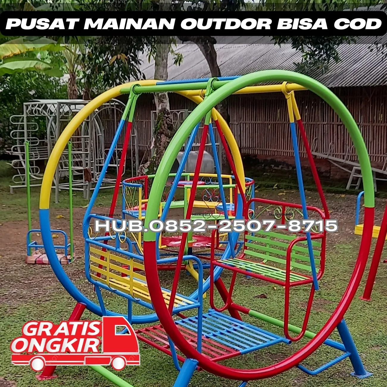 Desain ayunan besi minimalis terbaru Dan Mainan Panjat Tali Kec Lakarsantri Kota Surabaya