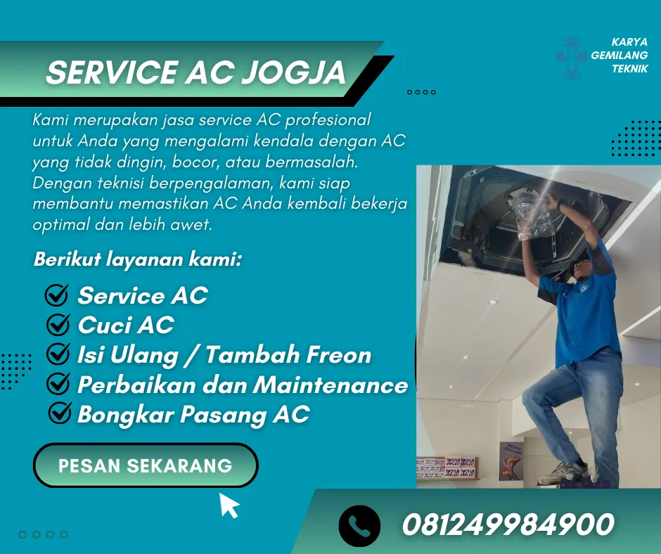 Udara Sejuk, Dompet Nyaman Service AC Murah Jogja