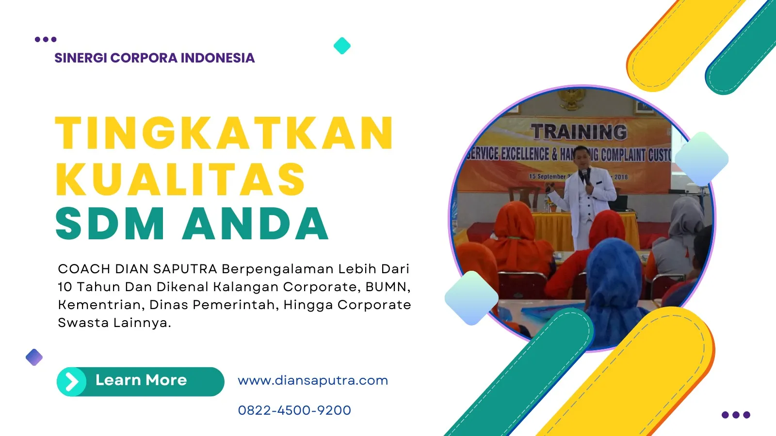Motivator Bekasi, Terpercaya & Solutif, Dian Saputra
