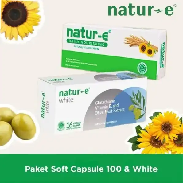 Natur-E Daily Nourishing Vitamin-E 100 IU White kapsul