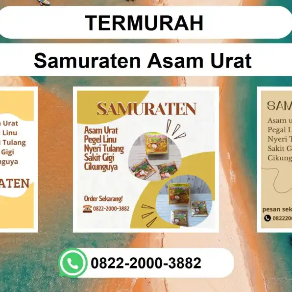 TERMURAH, 0822-2000-3882 DISTRIBUTOR Samuraten Asam urat Prabumulih