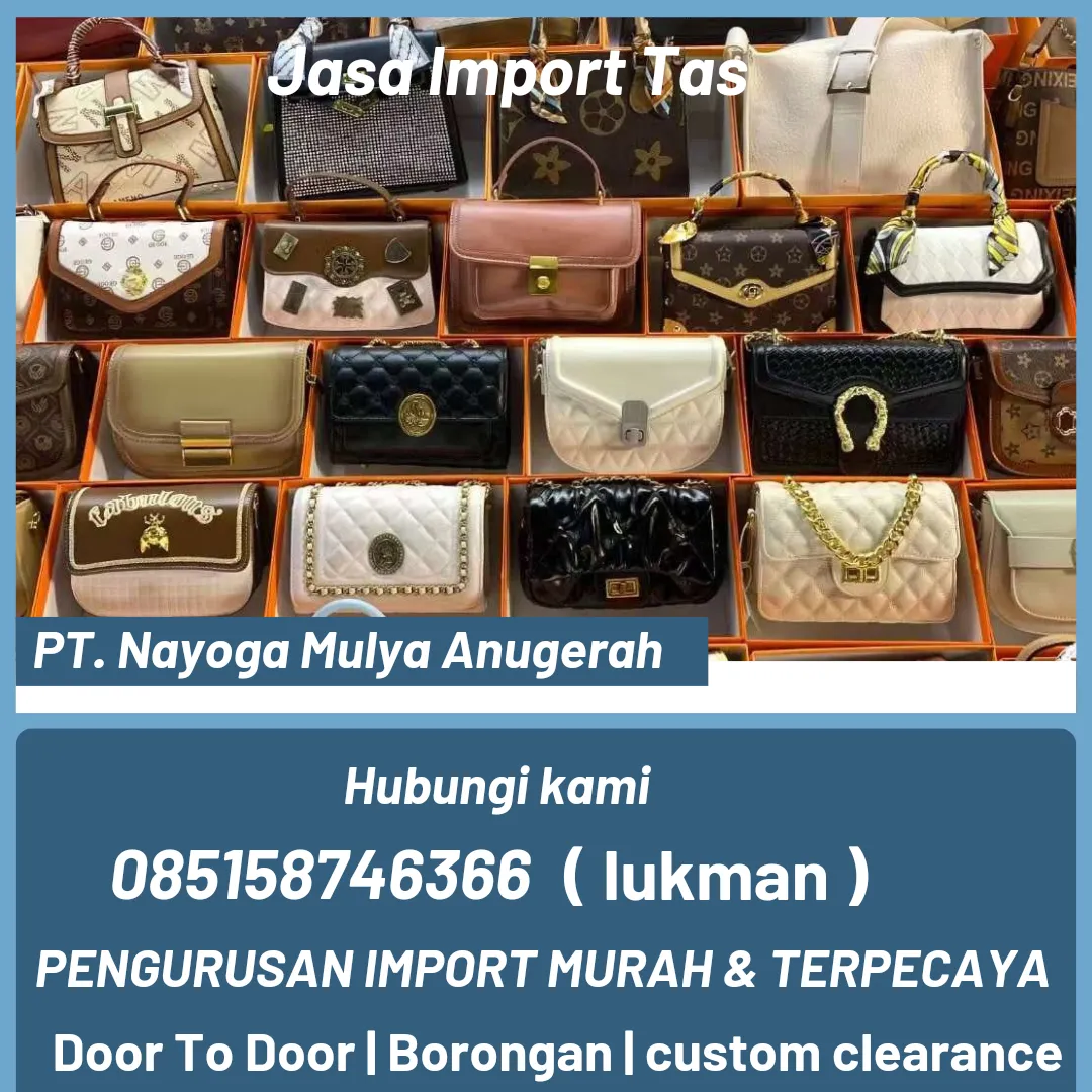 JASA IMPORT TAS DARI SLOVENJA TOJAKARTA ALL-IN
