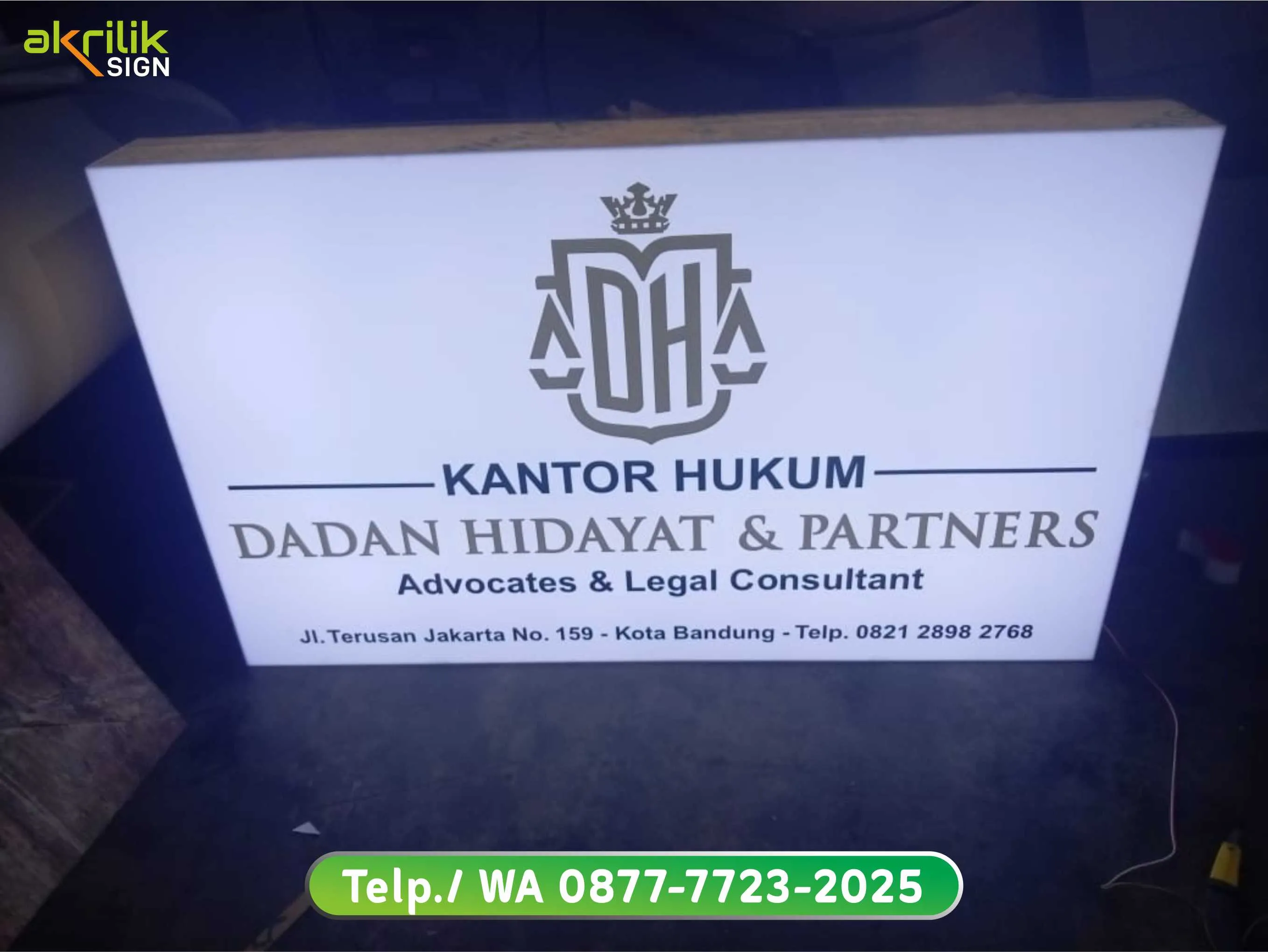 Neon Box Bandung | Neon Box Kantor Hukum & Advokat