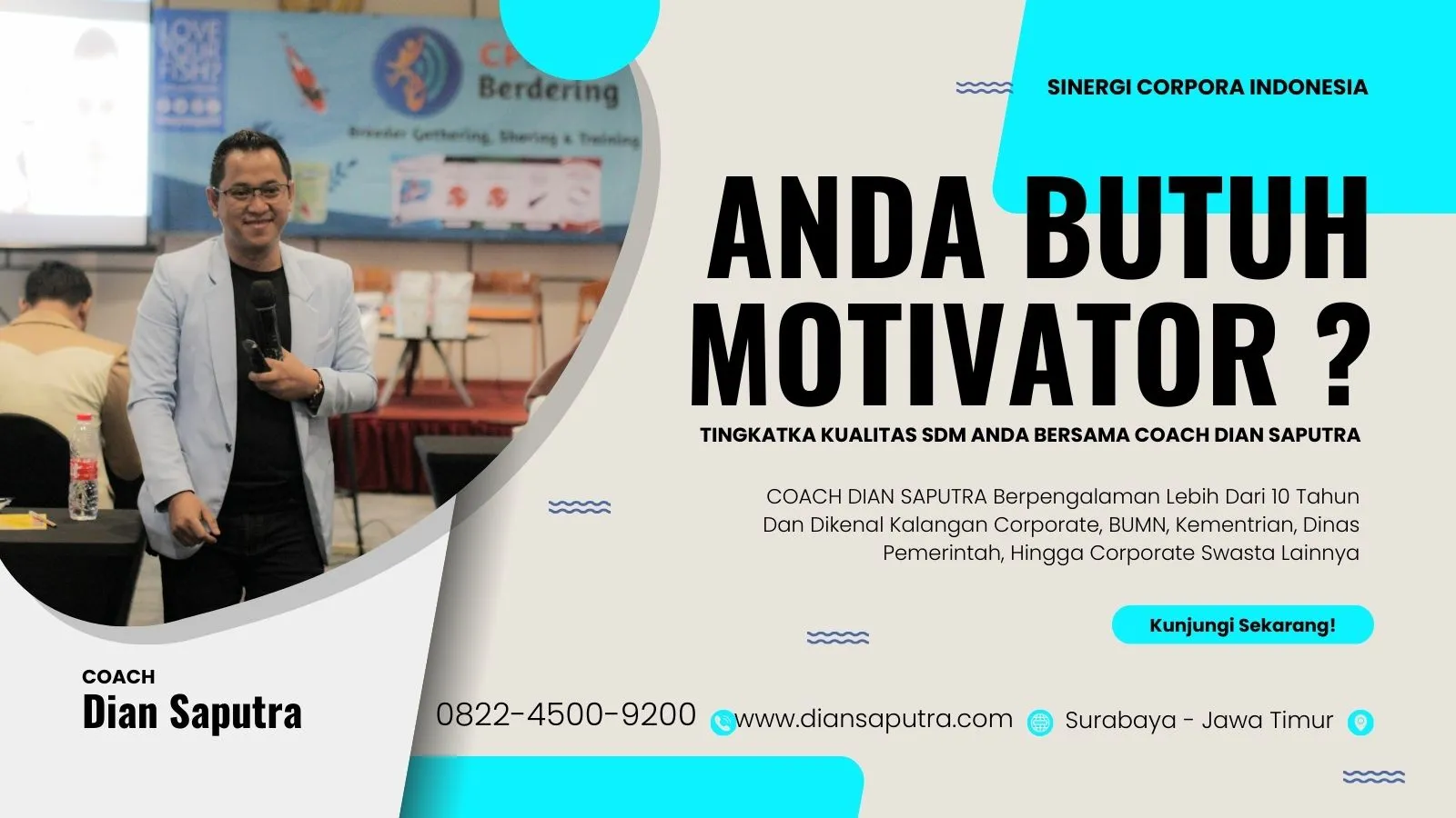 Trainer Leadhersip Makassar, Terpercaya & Solutif, Dian Saputra