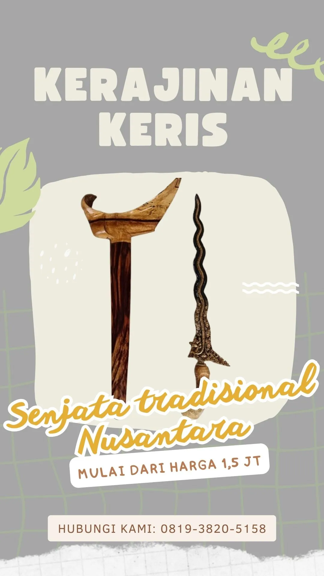 Antik 0819-3820-5158 Tempat Jual Keris Bali Keris Sumatra Filosofi Tanjung Jabung Timur Pekanbaru Kerajinan Keris