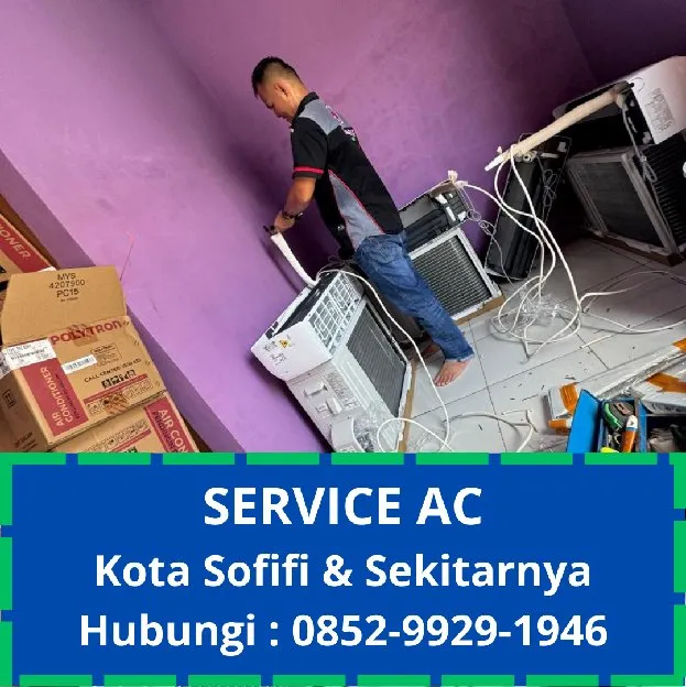 Jasa Isi Freon & Service AC Sofifi 0852  9929  1946