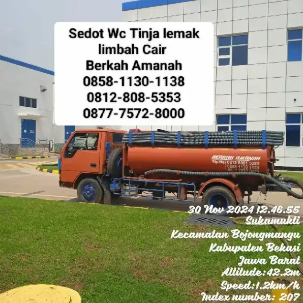 Berkah Amanah 0877-7572-8000 Sedot WC Bekasi Kota