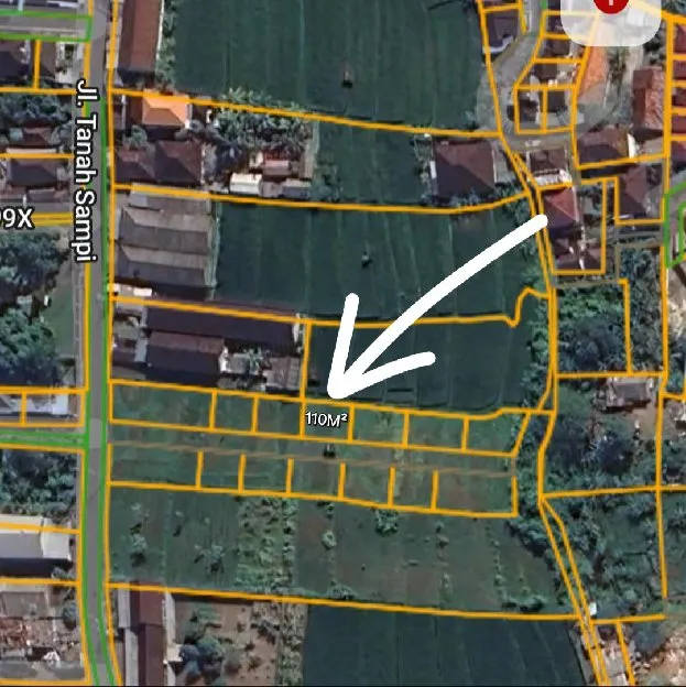 Tanah 1,1 are, Jl. Tanah Sampi Dalung Kerobokan Kaja Kuta Utara