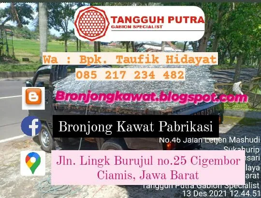 Termurah !!! Pabrik Bronjong Kawat Manual di Durai, Karimun
