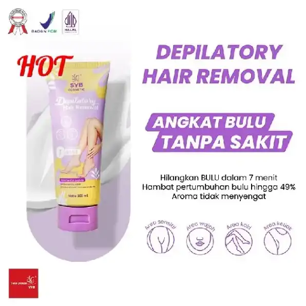 Krim Penghilang Bulu Kemaluan SYB Depilatory Hair Removal Krim Perontok Bulu Miss V Permanen BPOM