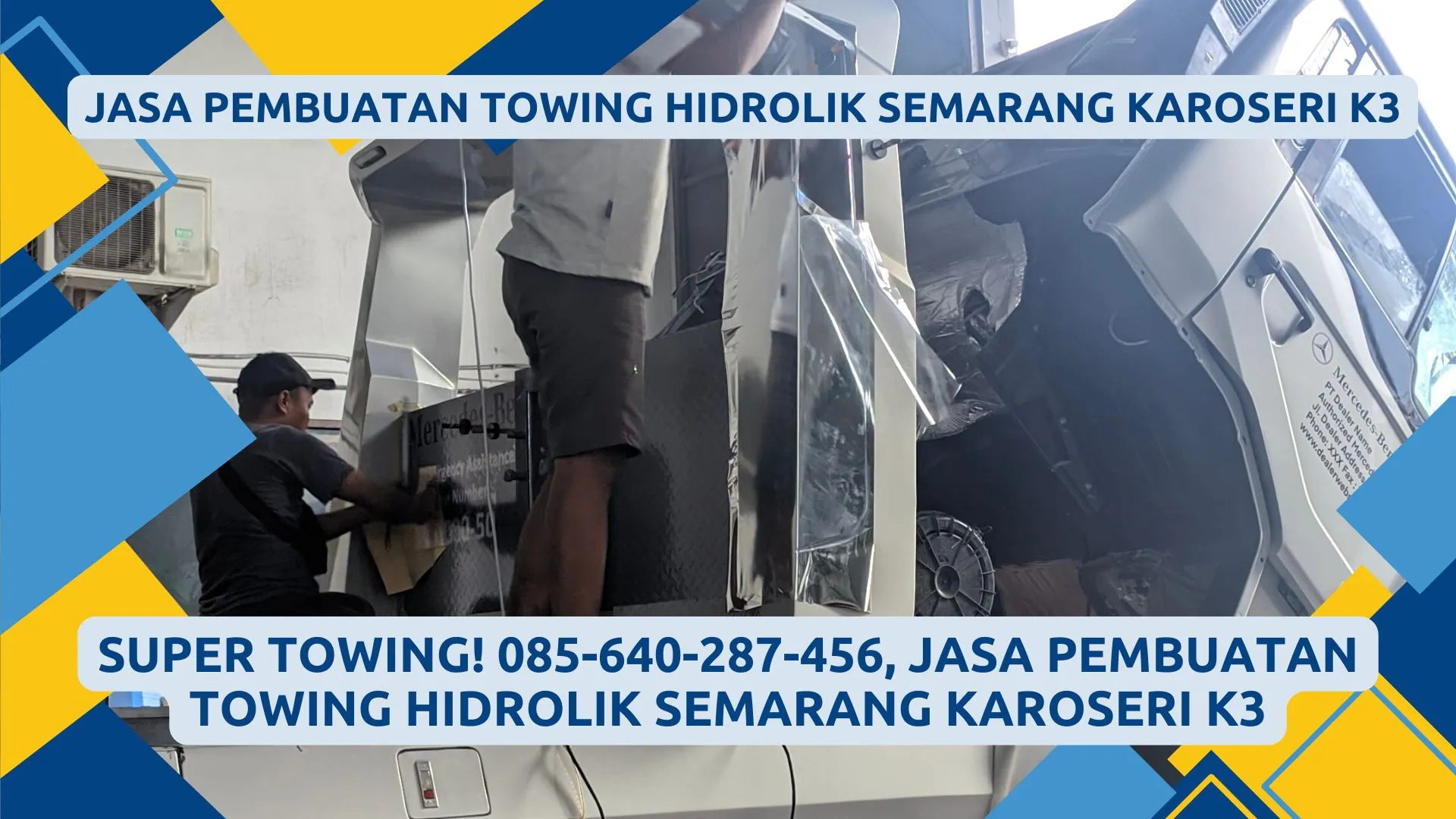 Towing Garang, Jasa Pembuatan Towing Hidrolik Semarang Karoseri K3