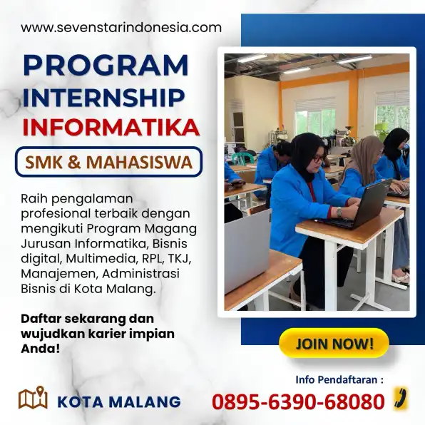 WA 0895-6390-68080, Info Terbaru Magang Informatika di Malang