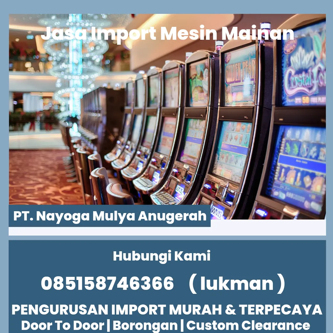 JASA IMPORT DARI VATIKAN MESIN MAINAN DOOR TO DOOR INDONESIA