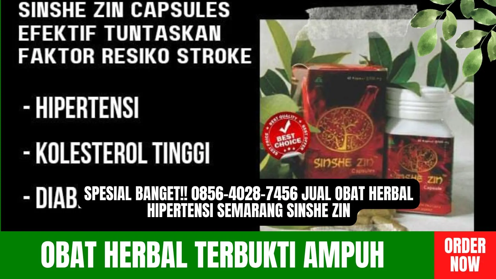 Jawara!! 0856-4028-7456 Jual Obat Herbal Hipertensi Semarang Sinshe Zin