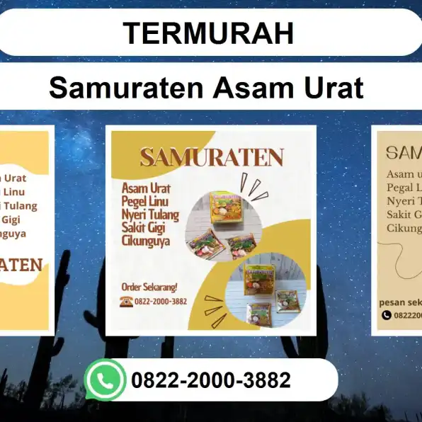 TERMURAH, 0822-2000-3882 DISTRIBUTOR Samuraten Asam urat Cimahi