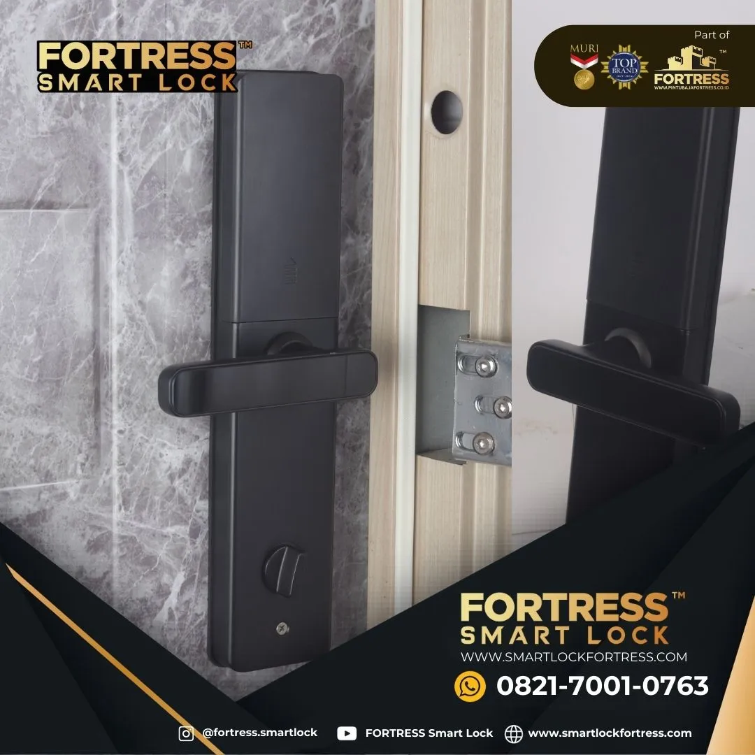 (FORTRESS) Smart Lock 2 Daun Pintu Di Bengkayang