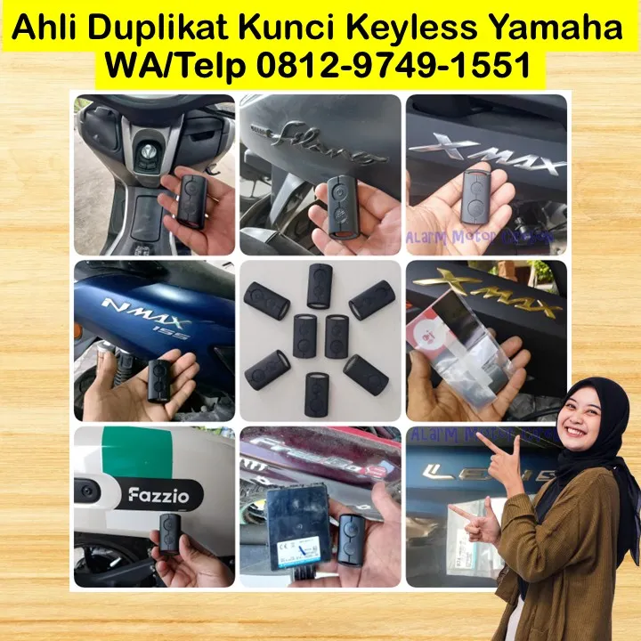 0812-9749-1551Duplikat Kunci Smart Key Keyless Yamaha Nmax Xmax Aerox Lexi Freego Indramayu