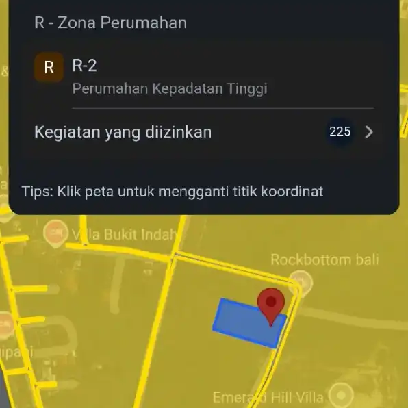 Dijual 98,55 are, Jl. Tundun Penyu Dipal Pantai Balangan Jimbaran Atas Kuta Selatan