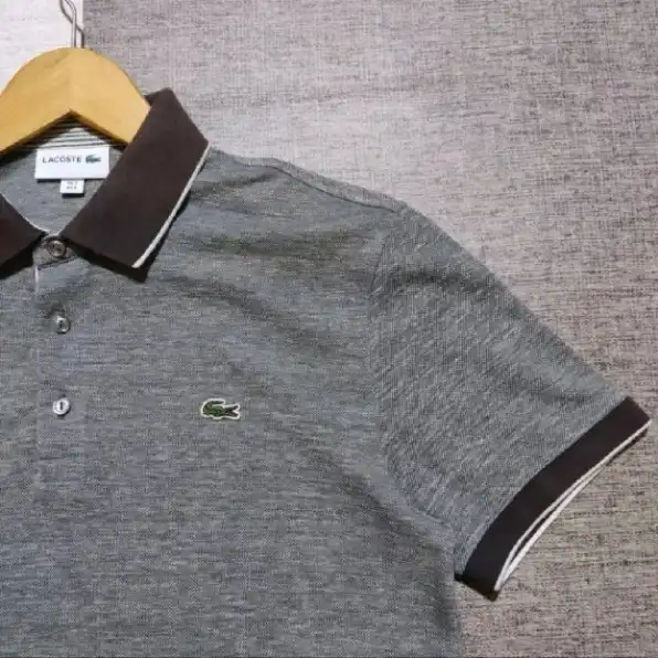 Kaos polo shirt Lacoste Grey colour Size M