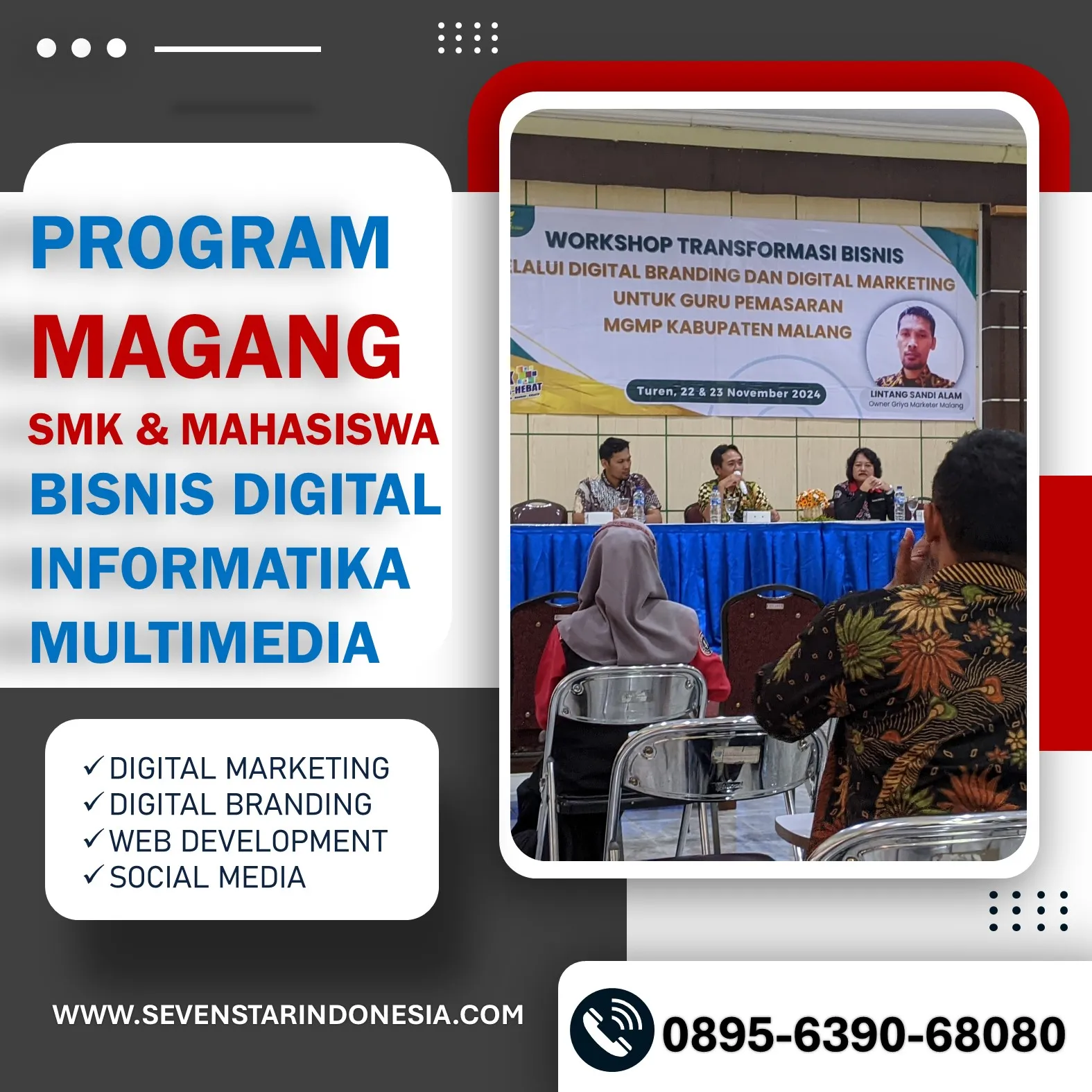 Hub 0895-6390-68080, Daftar Magang Mahasiswa 1 Bulan di Kepanjen - Bangun Karir Anda!