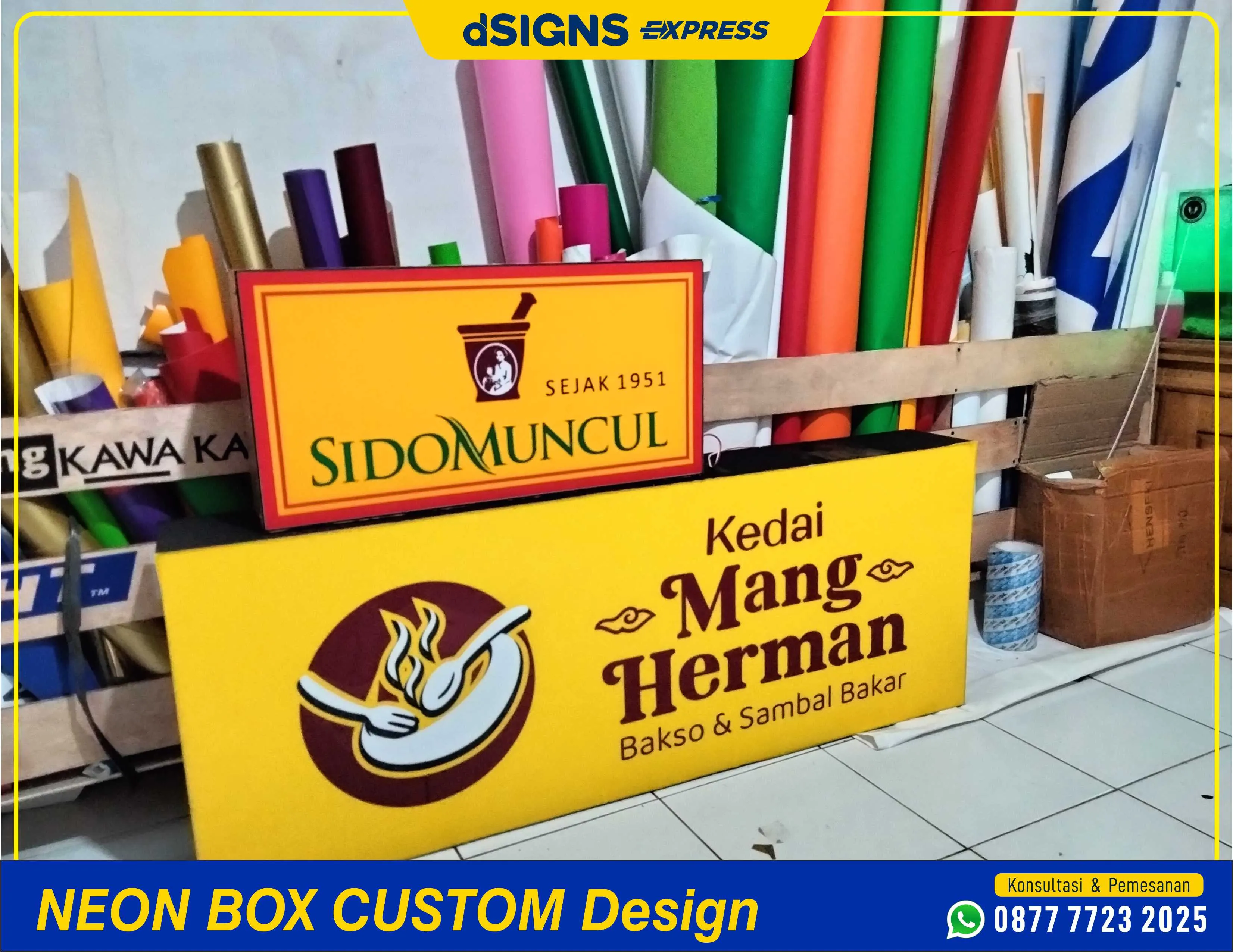 Plang dan Reklame Neon Box Karawang 0877-7723-2025