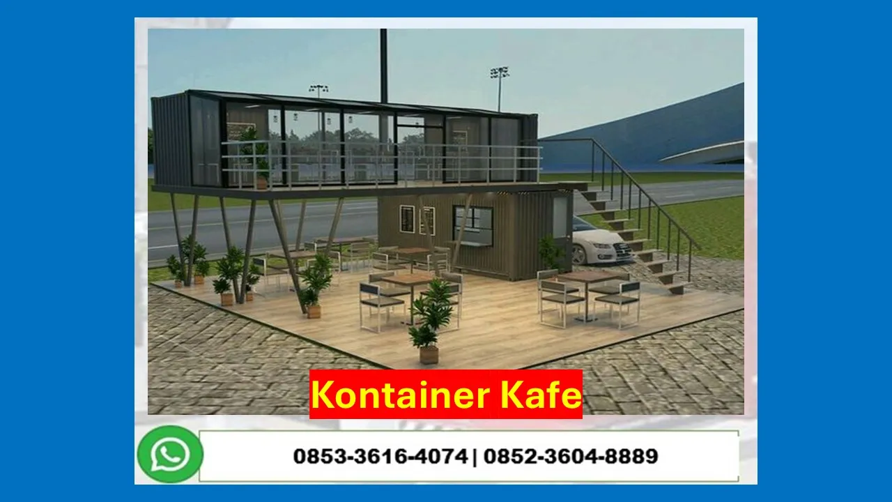 Kontraktor Jasa Pembuatan Coffee Shop Container Cafe Minimalis Bintan