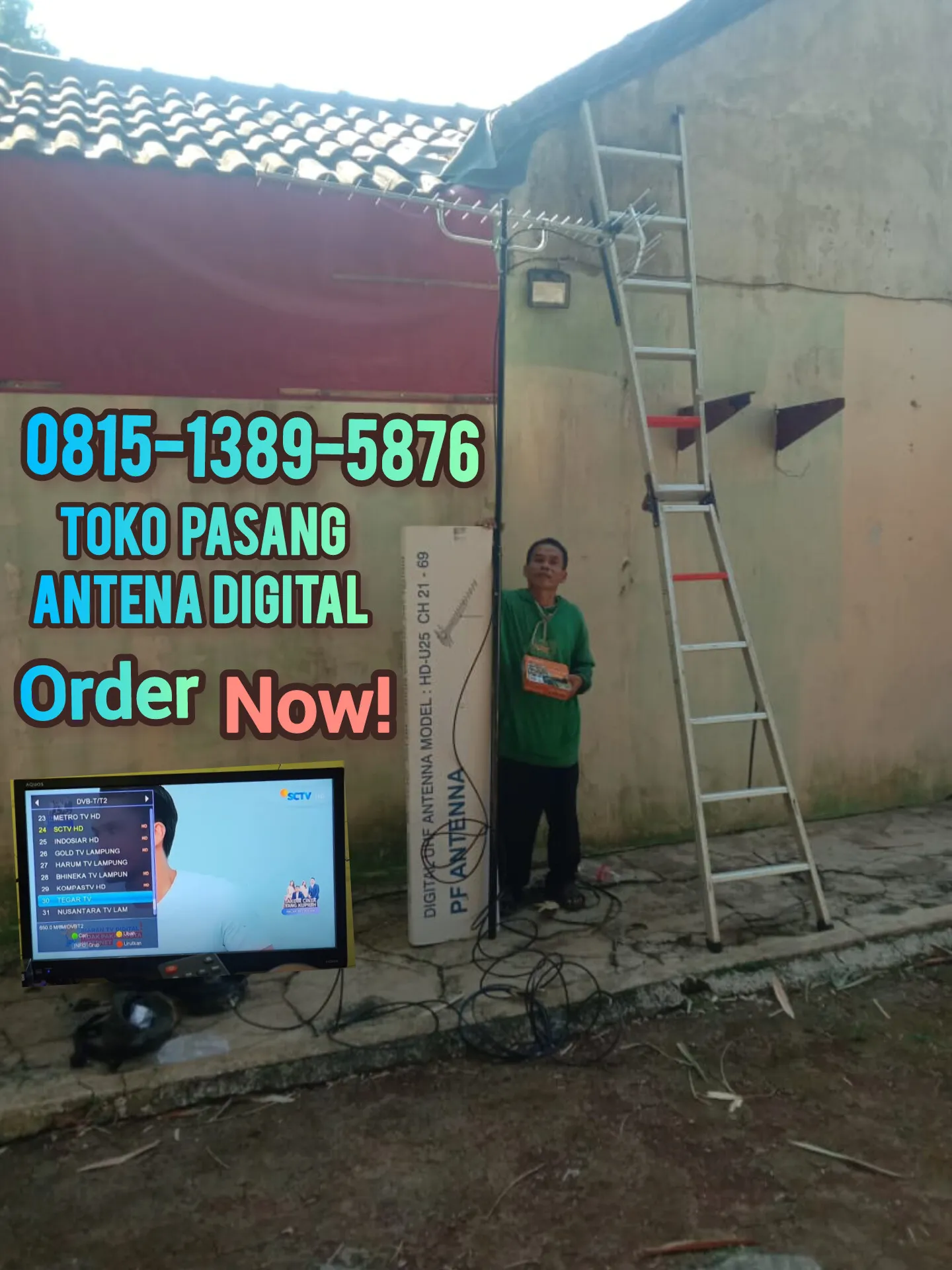Tukang Pasang Dan Service Antena Tv Digital Pondok Melati, Bekasi