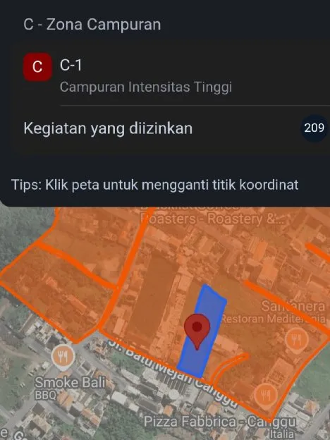 Dijual 27,5 are, Jl. Padang Linjong Pantai Batu Mejan Canggu Kuta Utara