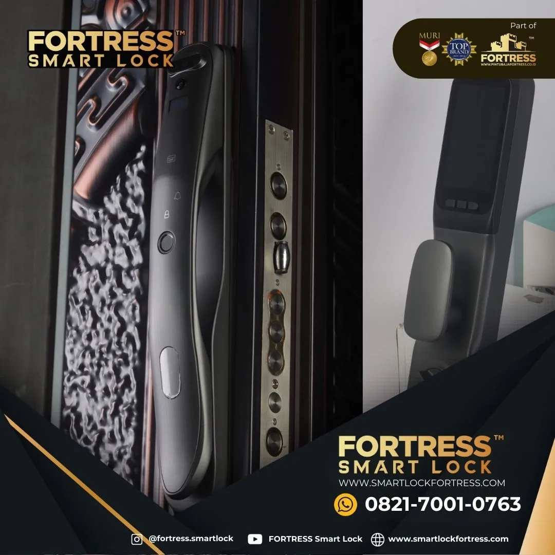 (FORTRESS) Smart Door Lock Face Id Unlock Di Palu