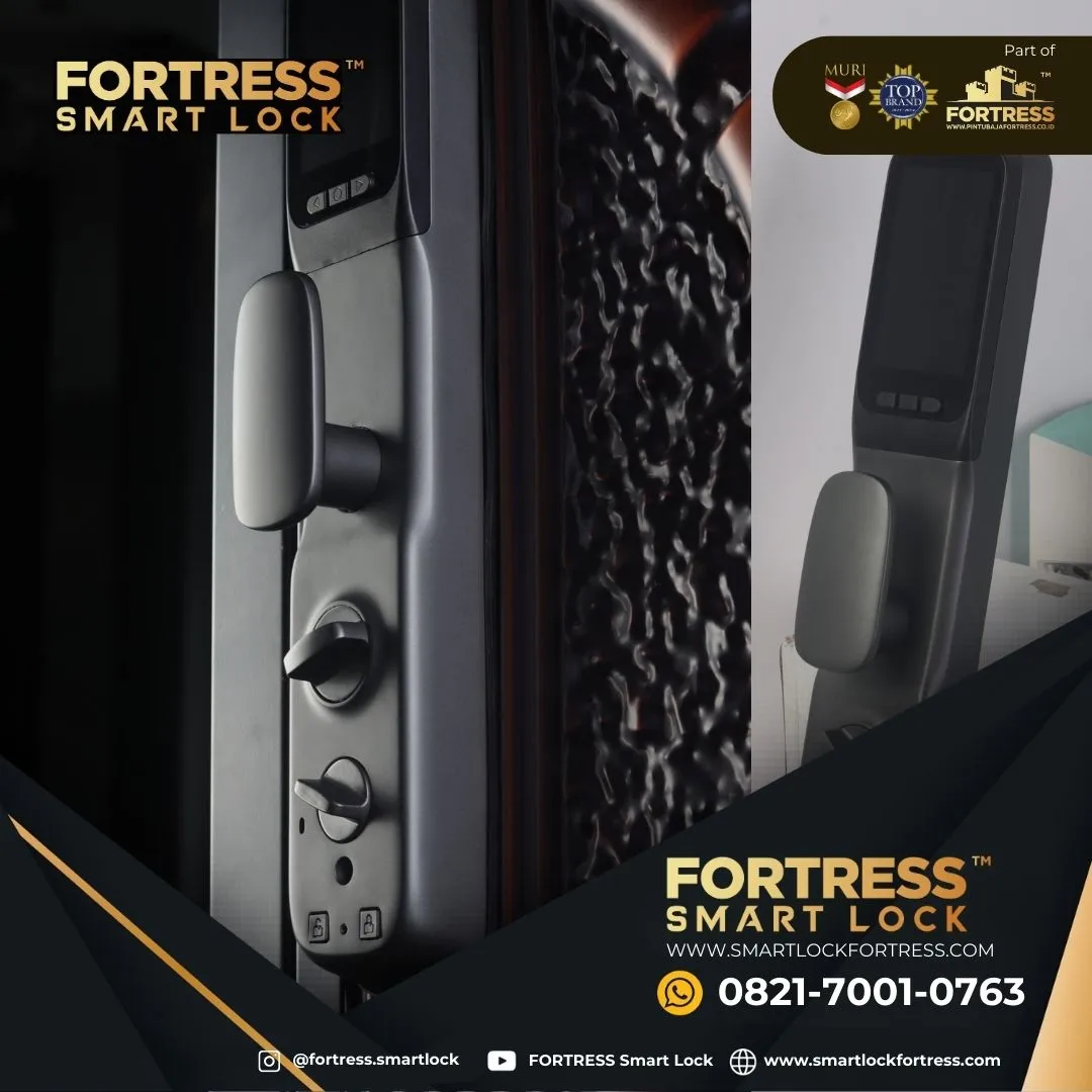 (FORTRESS) Smart Lock Door 2 Daun Pintu Di Ketapang