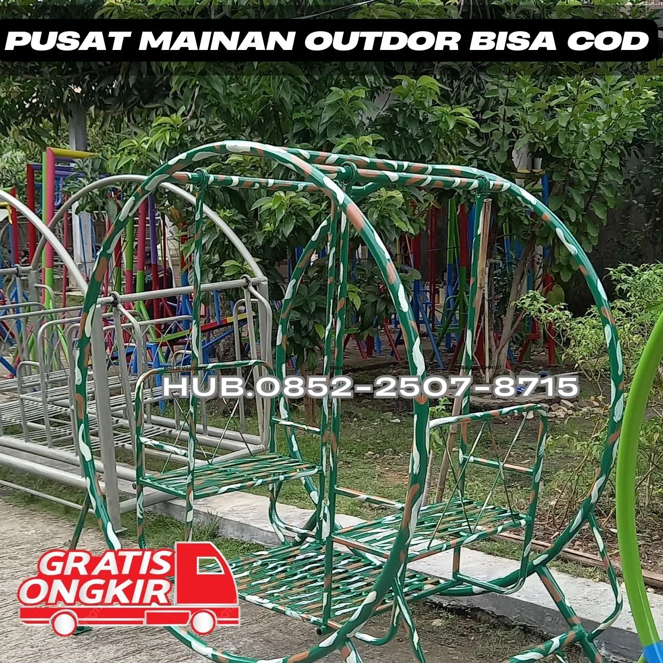 Desain ayunan besi hollow Dan produsen playground Kec Mergangsan Yogyakarta