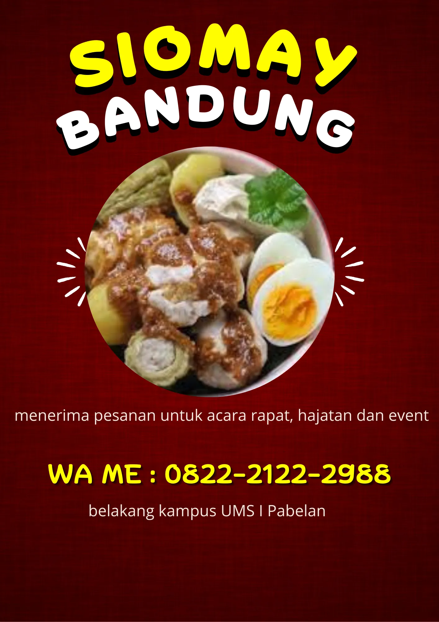 TERMURAH! Siomay Bandung Murah ke Karanganyar