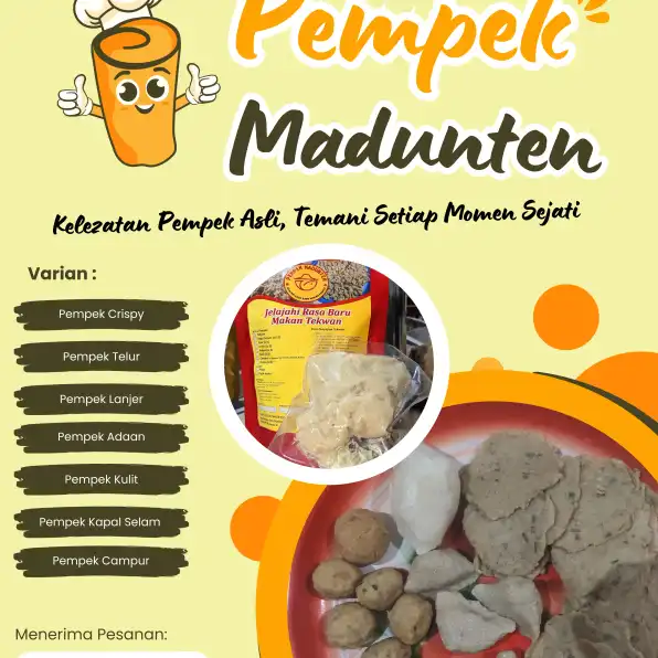 Menggoda 085-7777-00001 Warung Pempek ayam Pempek Kapal Selam Sebagai Makanan Ringan Malang Jember MADUNTEN