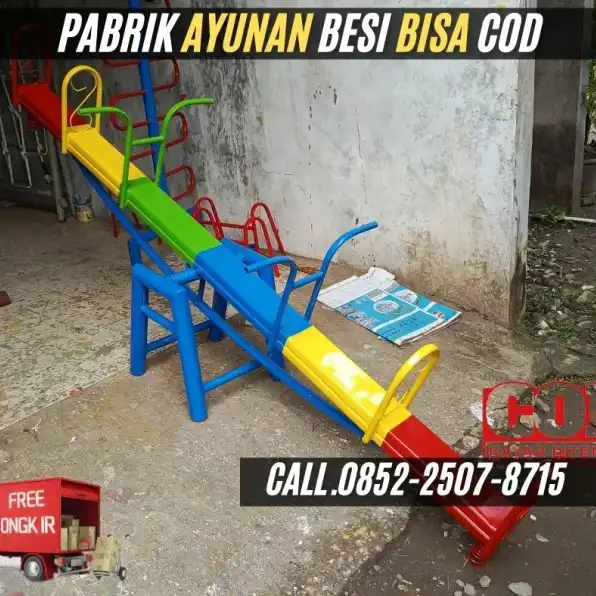 Hub 0852-2507-8715 PRODUKSI !! ayunan besi klasik Dan mainan playground outdoor Kec Samarang Garut  Bayar COD Free Ongkir