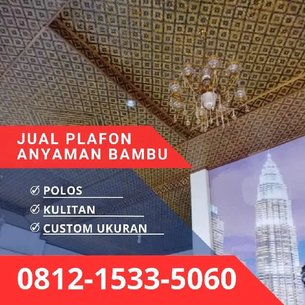 Jual Plafon Anyaman Bambu Bilik Jakarta Pusat 0812,1533,5060