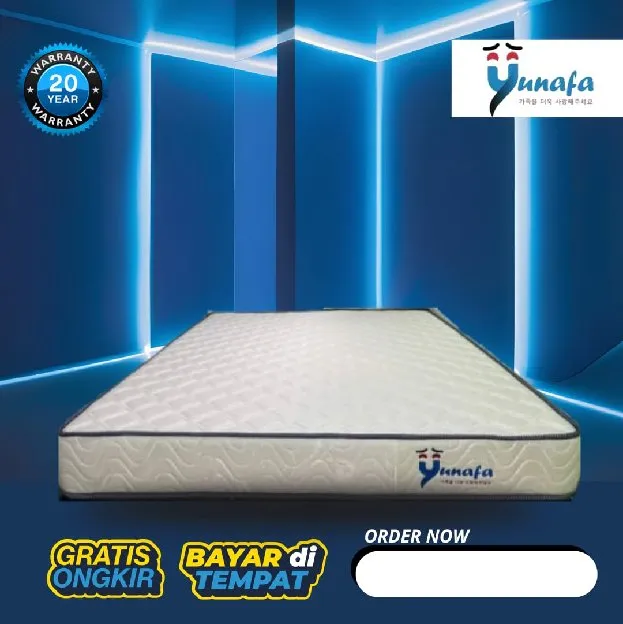 Kasur YUNAFA full busa super mewah murah garansi 20 tahun kempes ganti baru free ongkir cod