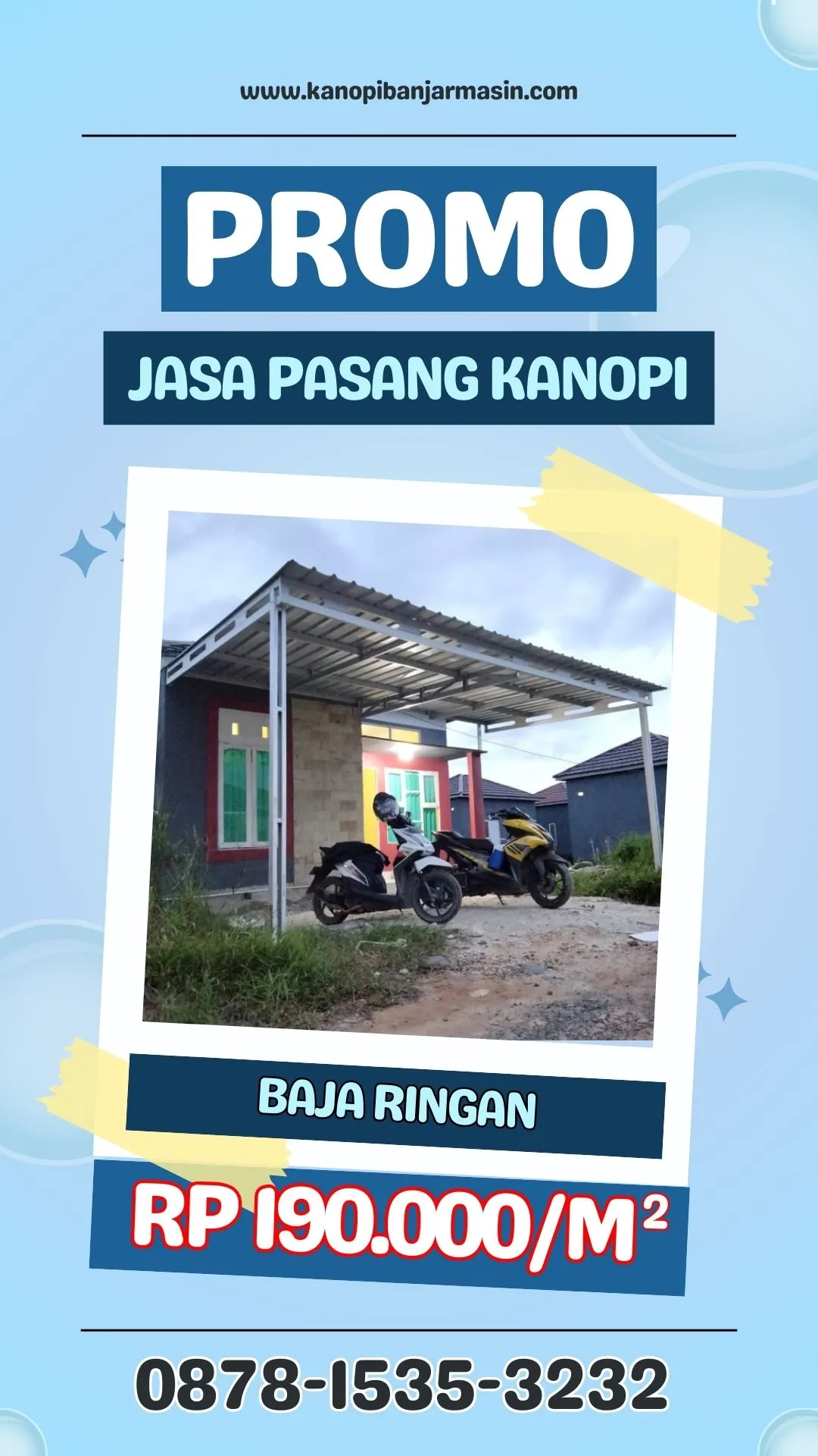 (TERMURAH), jasa pasang kanopi terdekat Guntung Paikat