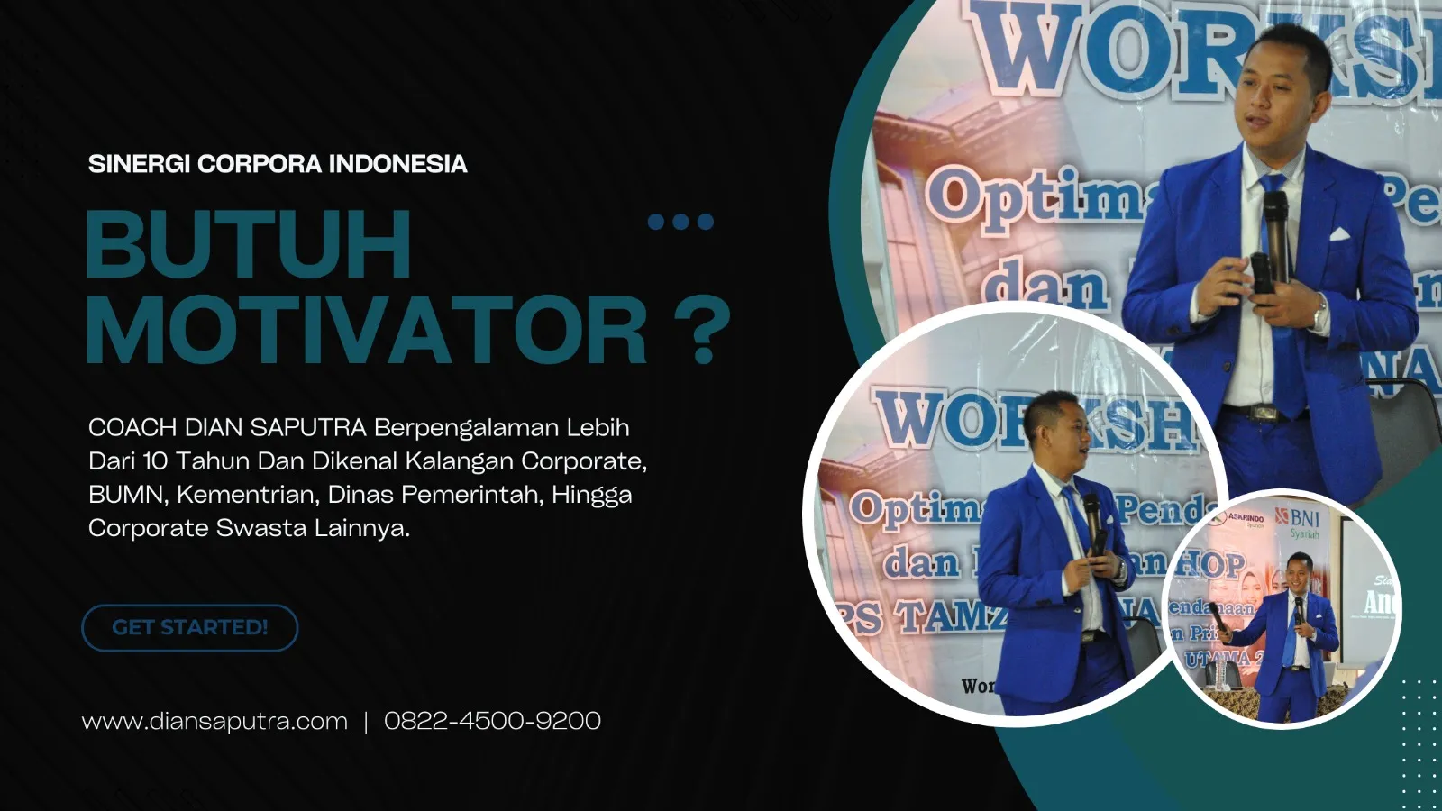 Pembicara Motivator Temanggung , Terpercaya & Solutif, Dian Saputra