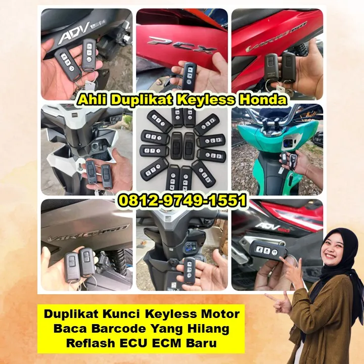 0812-9749-1551(WA), Duplikat Keyless Honda Pcx Adv Vario Scoopy Pasekan Indramayu