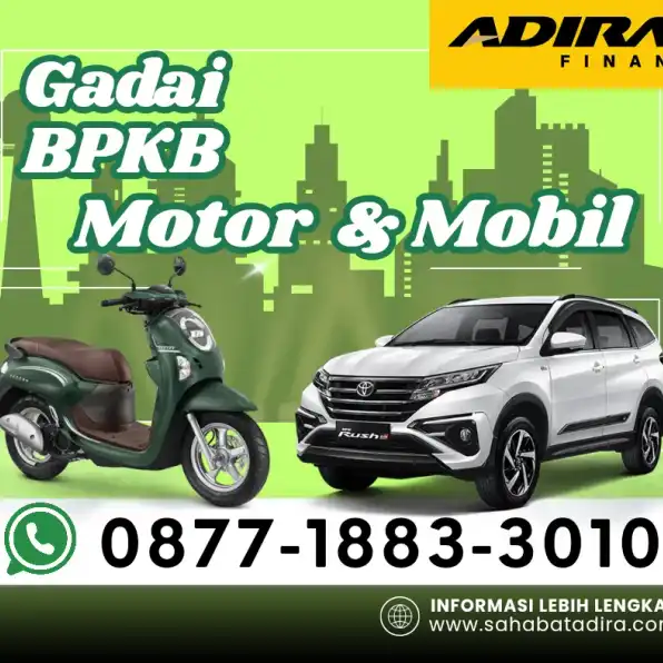 0877-1883-3010, Gadai BPKB Adira Bekasi