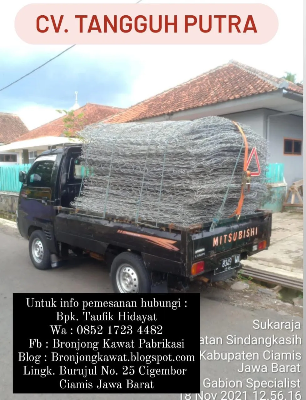 Termurah !!! Pabrik Bronjong Kawat Manual di Durai, Karimun
