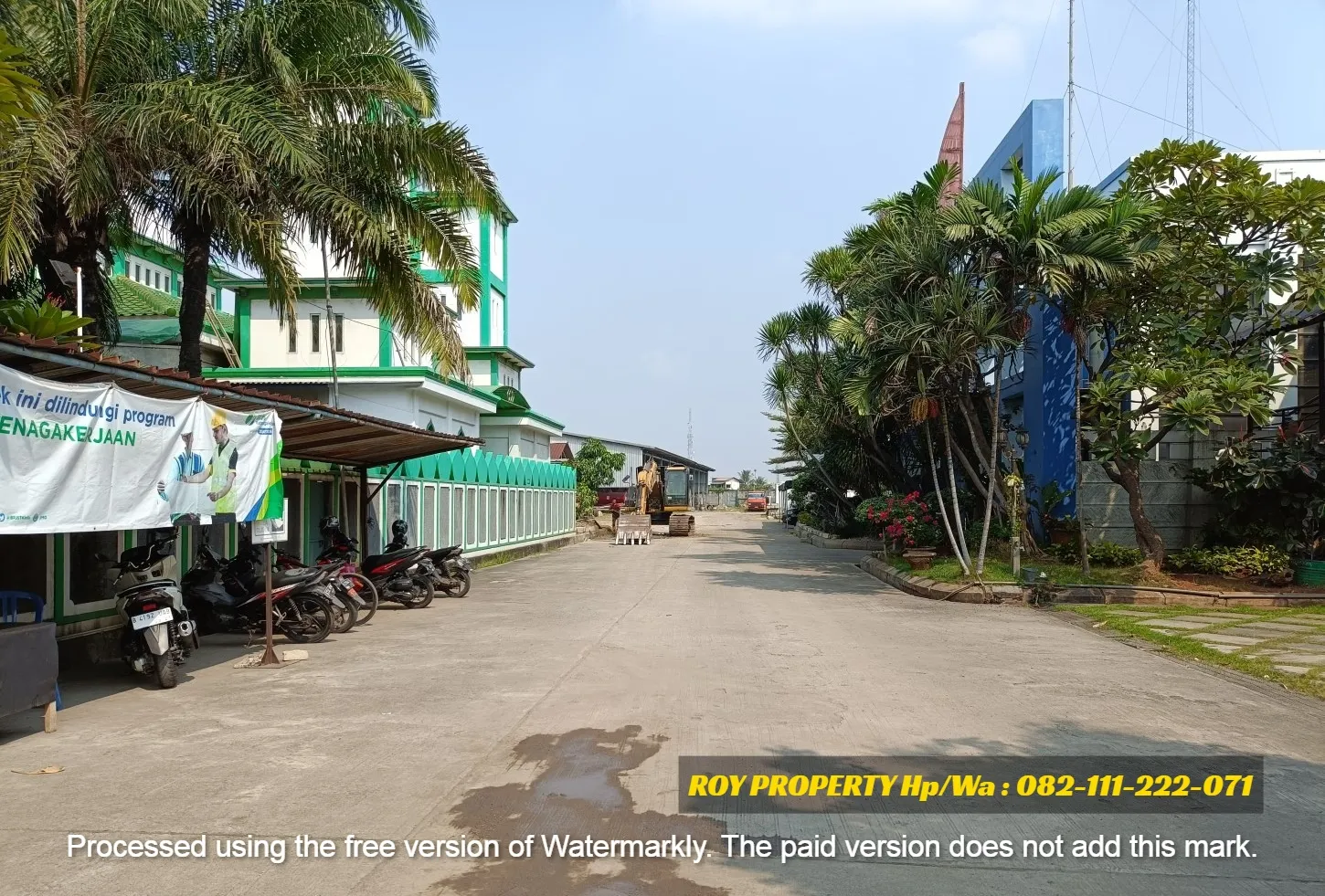 Disewakan Murah Tanah di Cakung Cilincing 8500 m2 Fasilitas Gudang dan Gedung Kantor Full Furnished