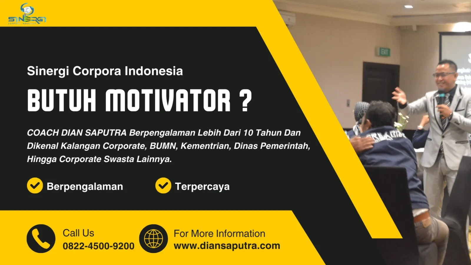 Motivator Denpasar, Terpercaya & Solutif, Dian Saputra