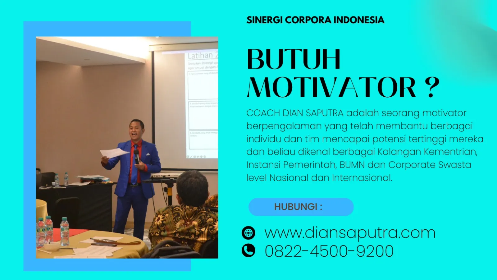 Trainer Service Excellence Malang, Terpercaya & Solutif, Dian Saputra