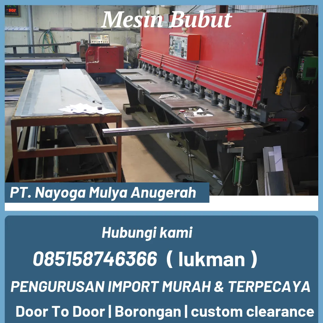 JASA IMPORT MESIN BUBUT YUNANI DOOR TO DOOR INDONESIA